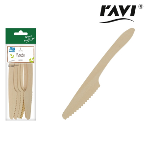 Noże drewniane 6 sztuk RAVI